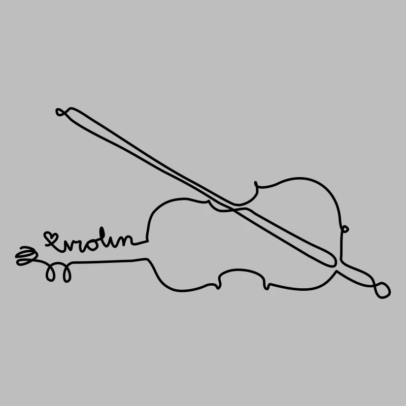 one line violin