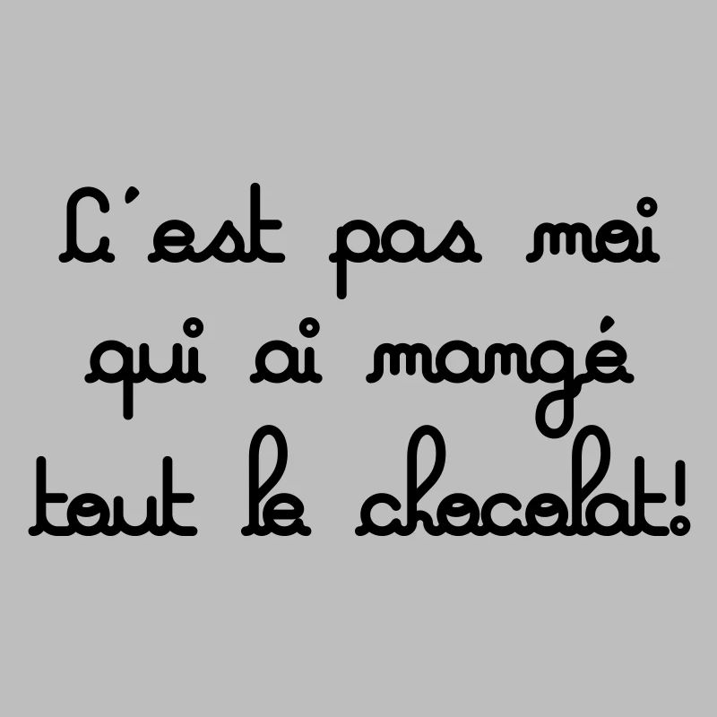 c'est pas moi qui ai mangé tout le chocolat