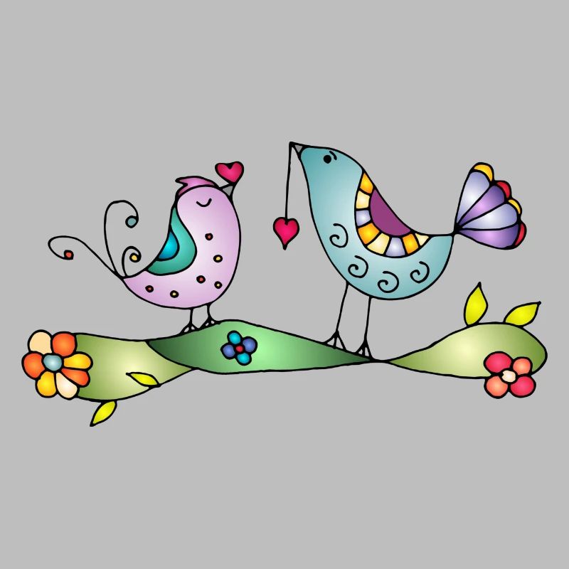 Bunte Vögel