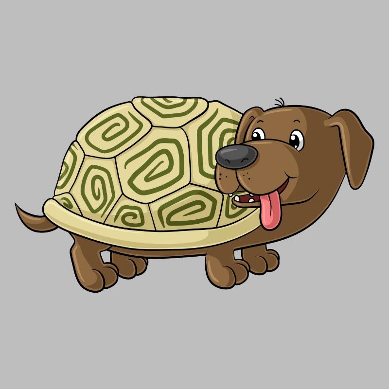 mignon de bande dessinée crapaud teckel
