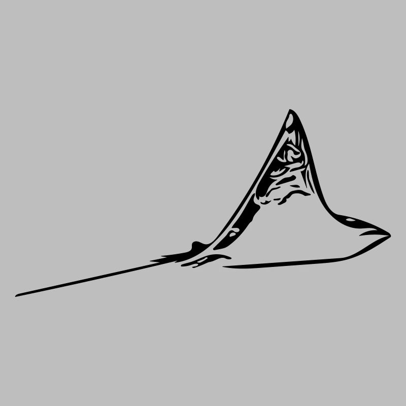 Elegant eagle ray in flight