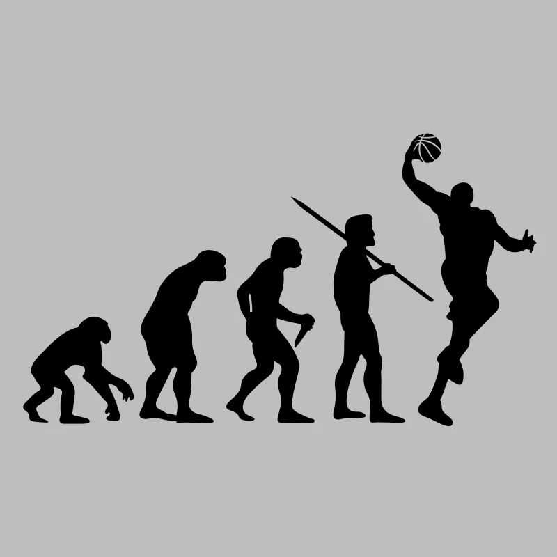 Evolution des Menschen - Basketball