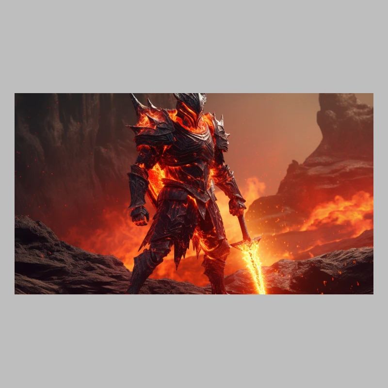 Fantasy Lava Knight
