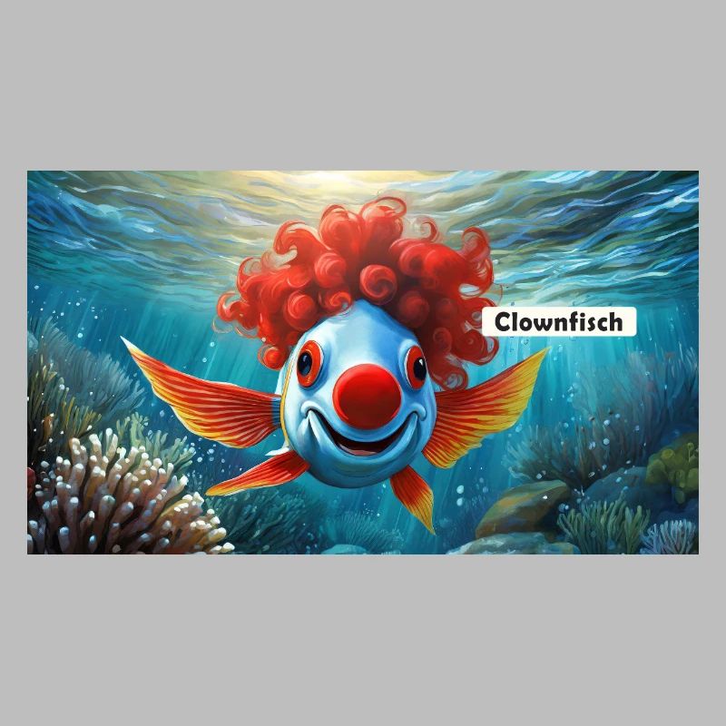 Pun ambiguous german expression - Clownfisch