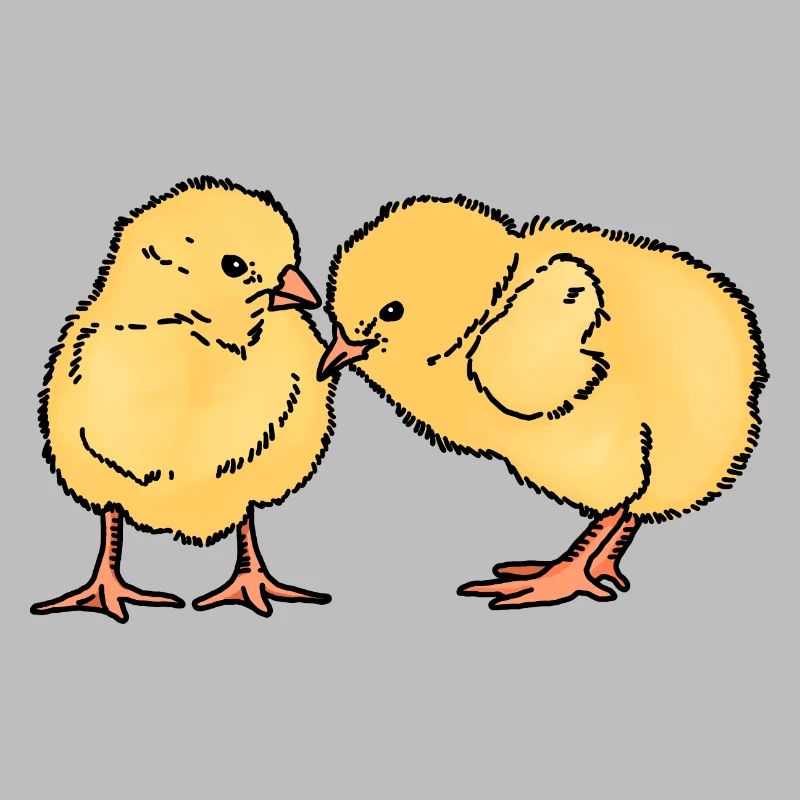 Two cute chicks