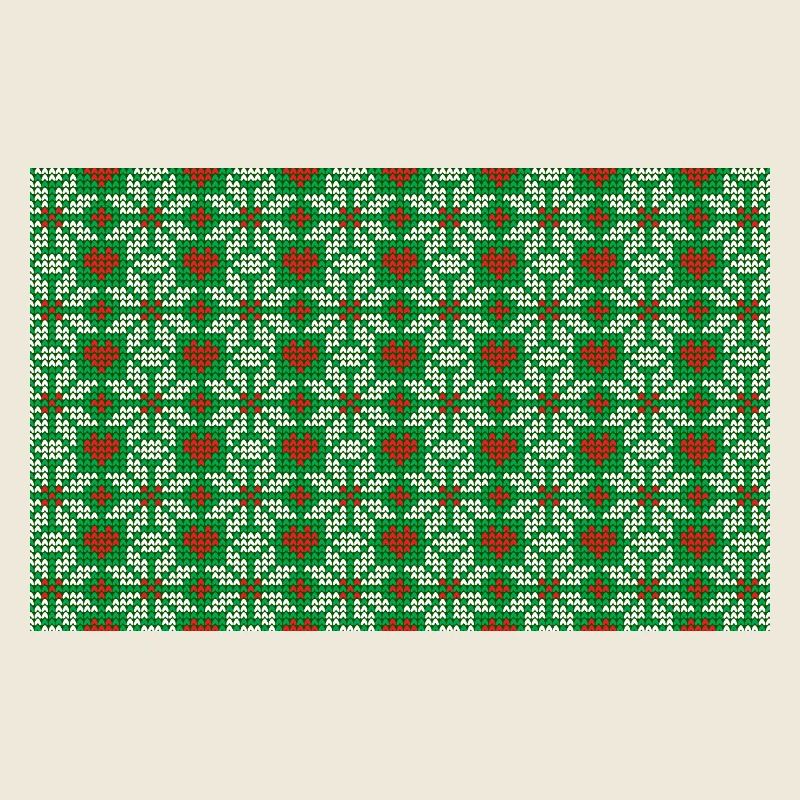 Gestricktes Weihnachtsmuster