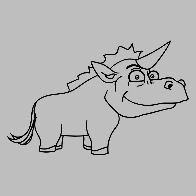 thick male unicorn comic cartoon