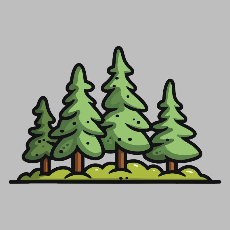 Forest, Trees, Nature