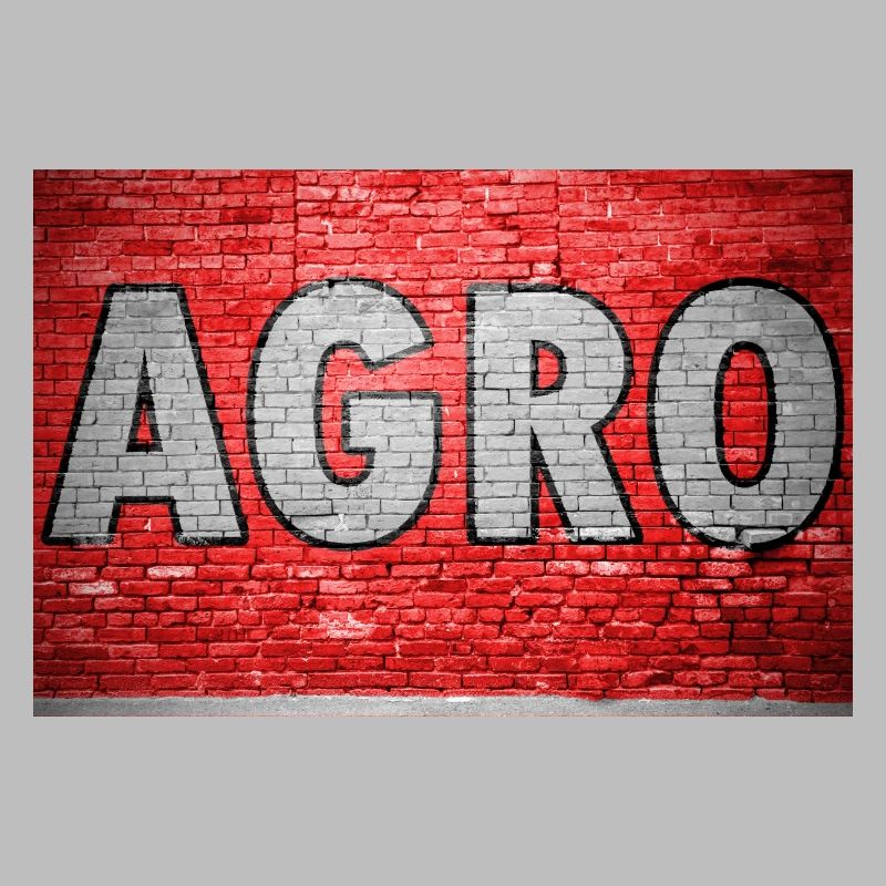 Agro Brick Wall Graffiti