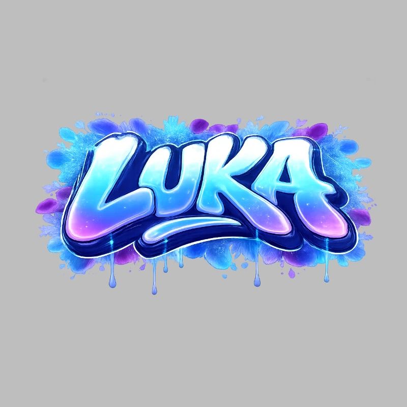 Graffiti LUKA Name Gift Ideal Printable