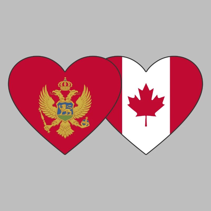 Montenegro Canada flag