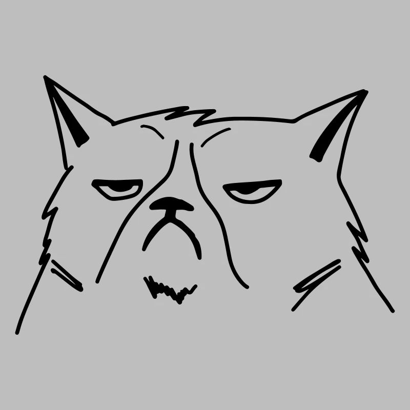 chat grincheux