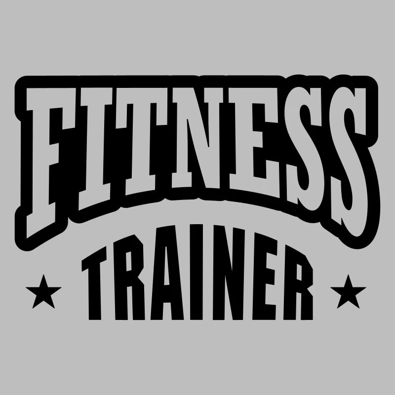 Fitness trainer mit Stern