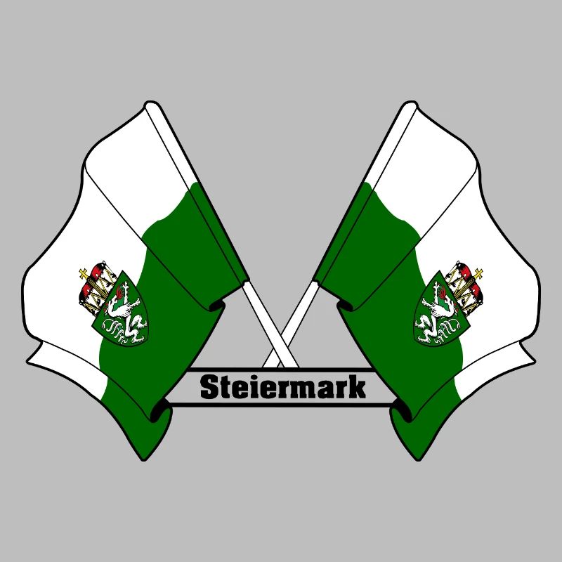 Drapeaux de Styrie avec texte