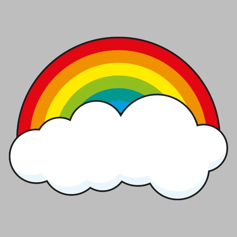 Arc-en-ciel avec nuage