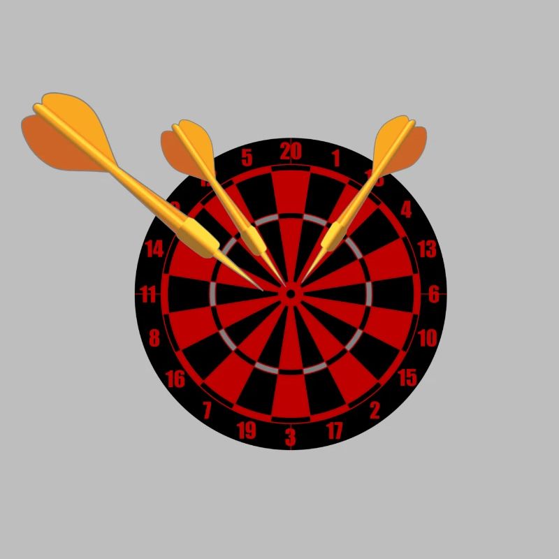 Fléchettes Flèches et jeu de fléchettes