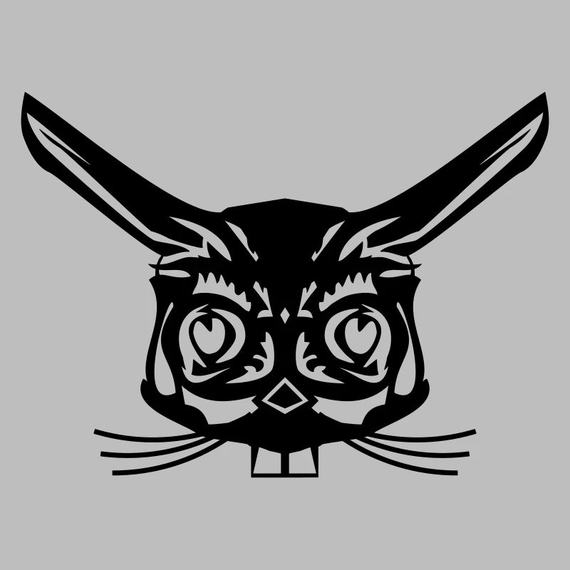 Visage abstrait de lapin