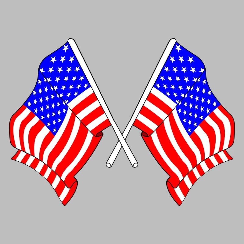 Deux drapeaux des États-Unis