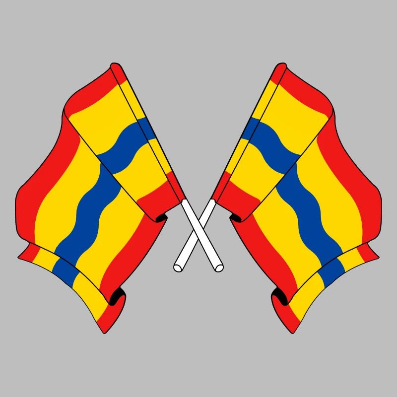 Deux drapeaux de la province d'Overijssel