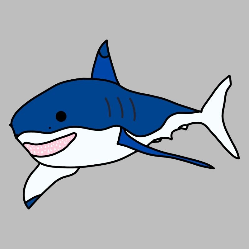Great White Shark Cartoon