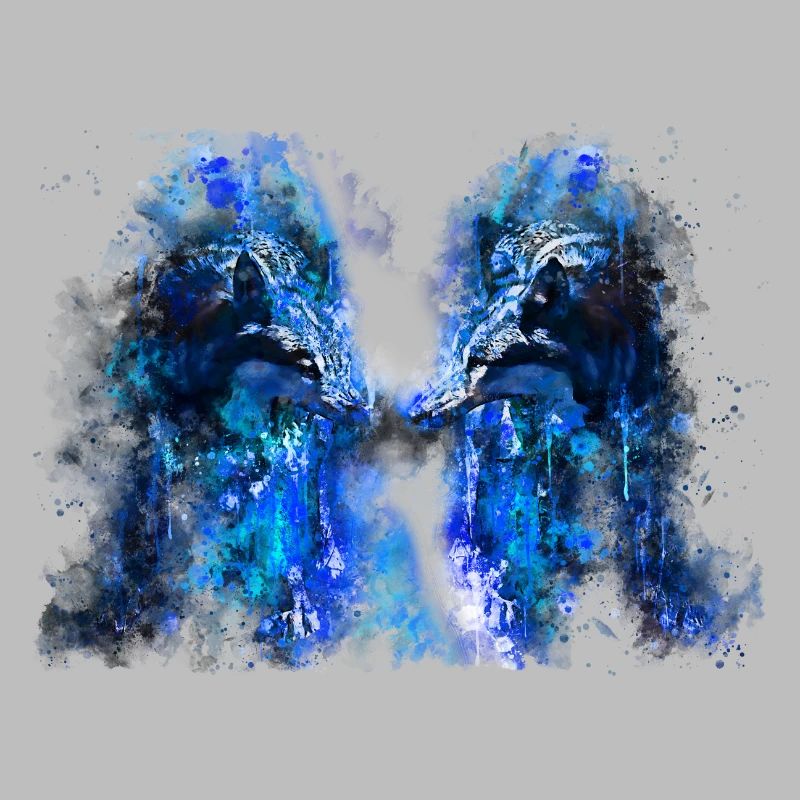 gxp woelfe hate monday splatter watercolor blue