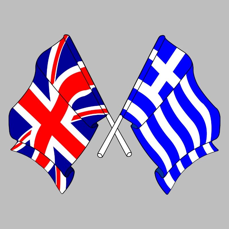 Drapeau Angleterre, drapeau Grèce