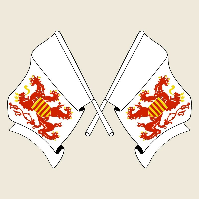 Deux drapeaux Limbourg Belgique