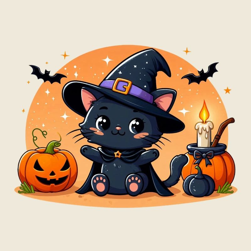 Halloween Black Kitten