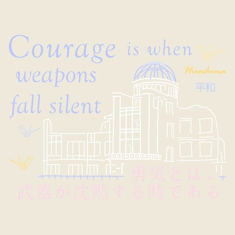 Hiroshima Frieden Mut ist das Schweigen der Waffen