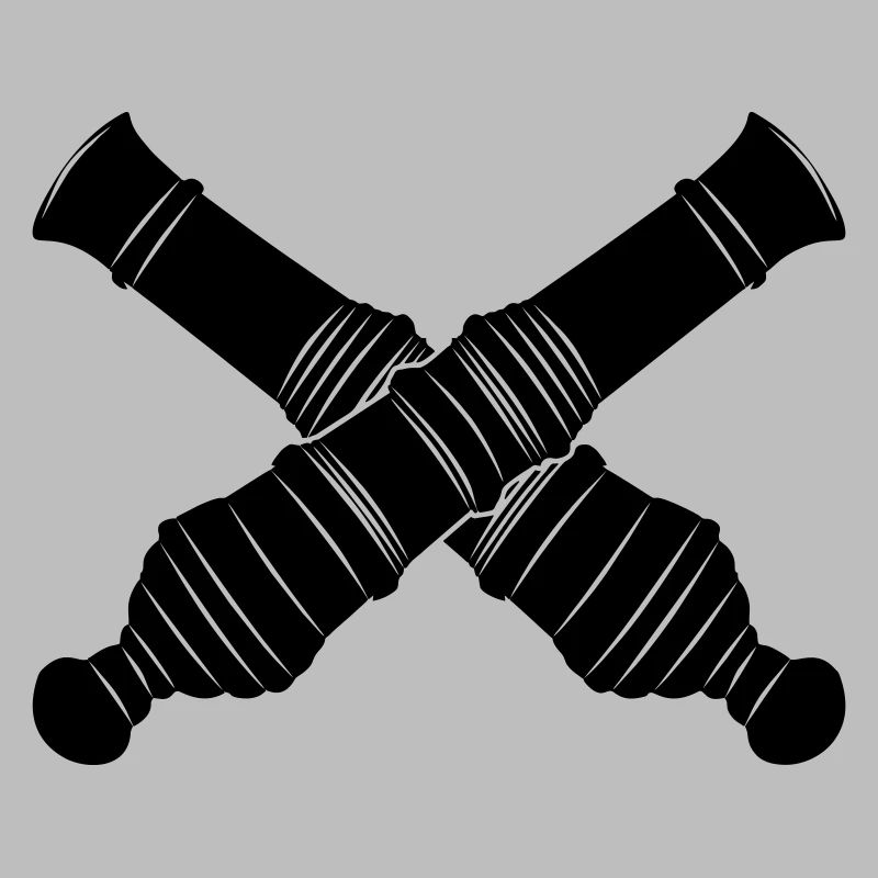 Deux canons croisés