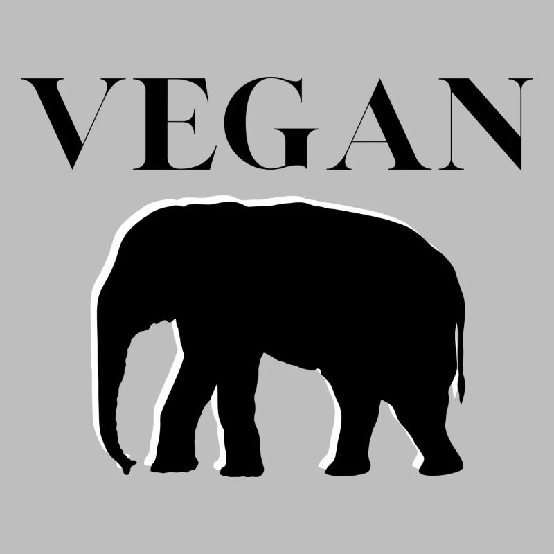 Éléphant végétalien