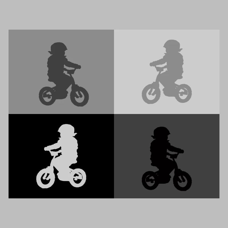 Junior Biker Pop Art grey