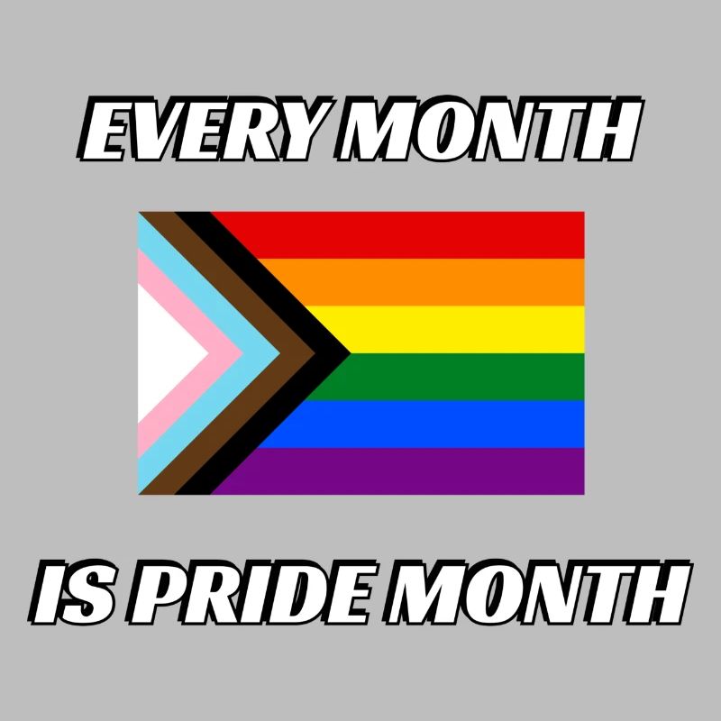 Chaque mois est le mois de la fierté Progress Pride Flag