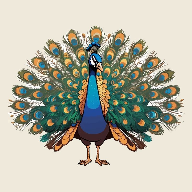 Pfau - Vogel Sticker