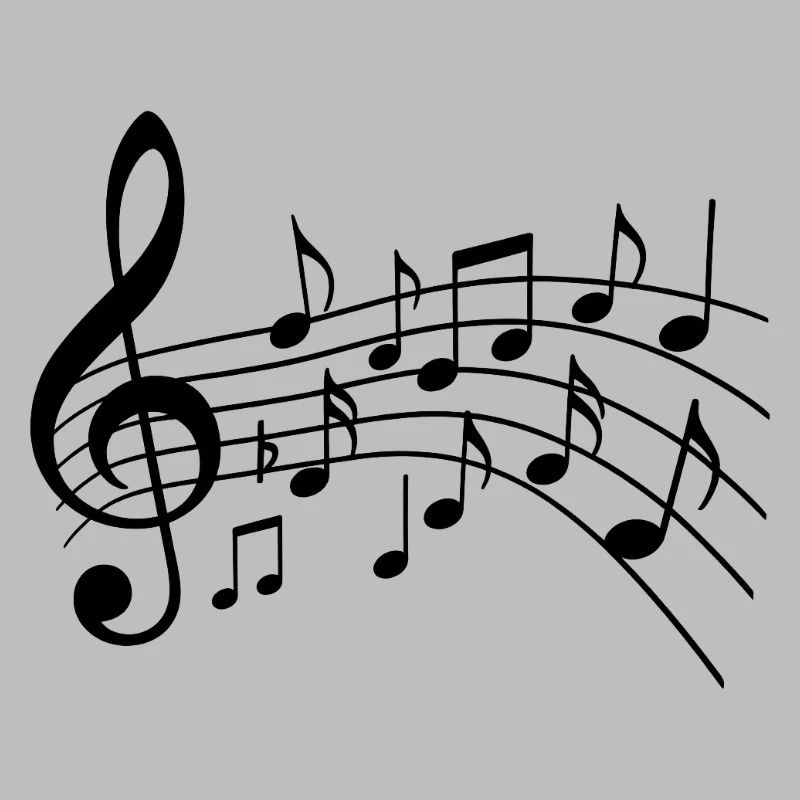 Musical Notes Variant 2 Black