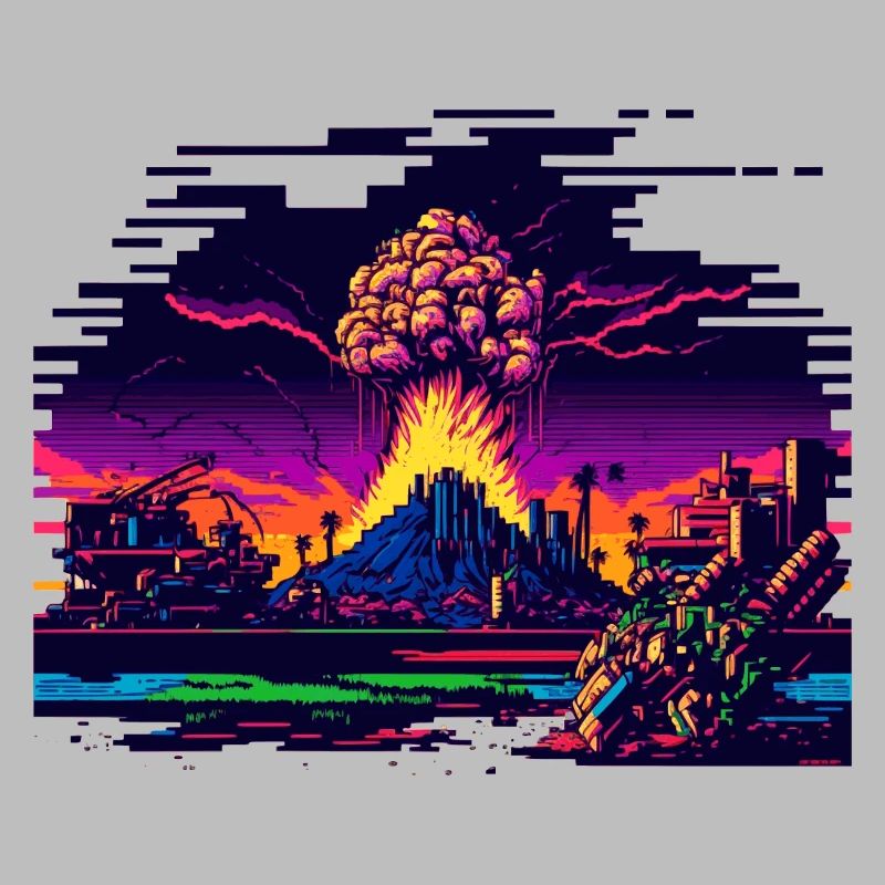 Quand la bombe atomique explose dans le jeu vidéo 8 bits