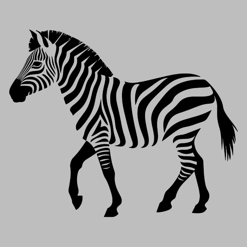 Silhouette de zèbre