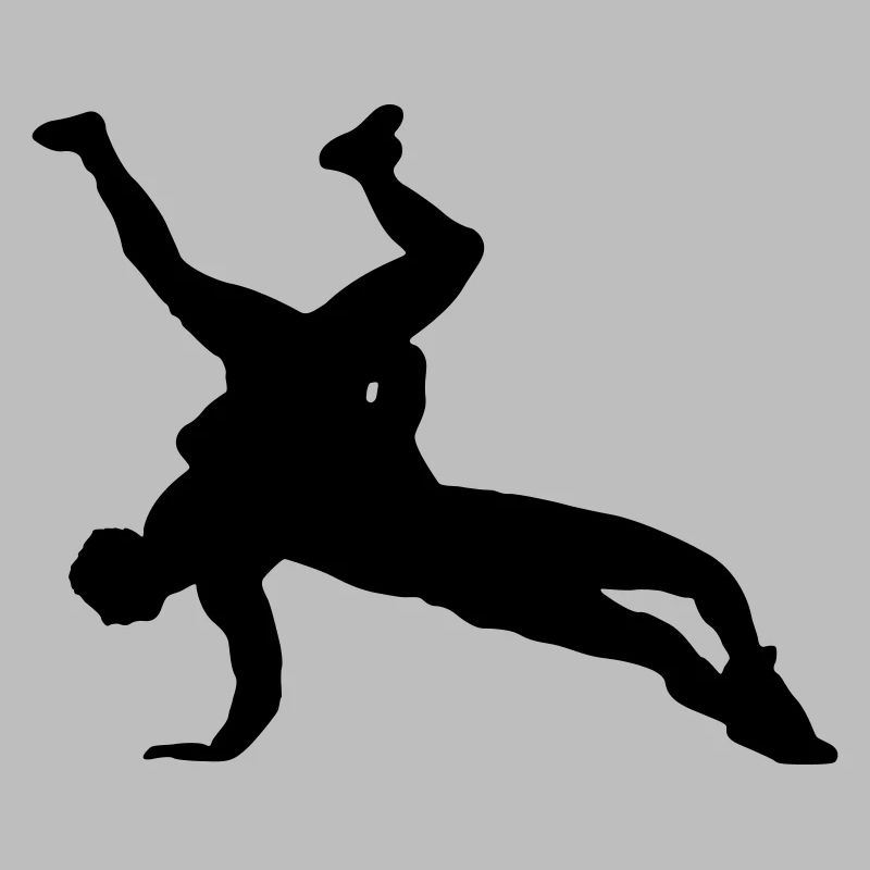 Conception de silhouette de lutte