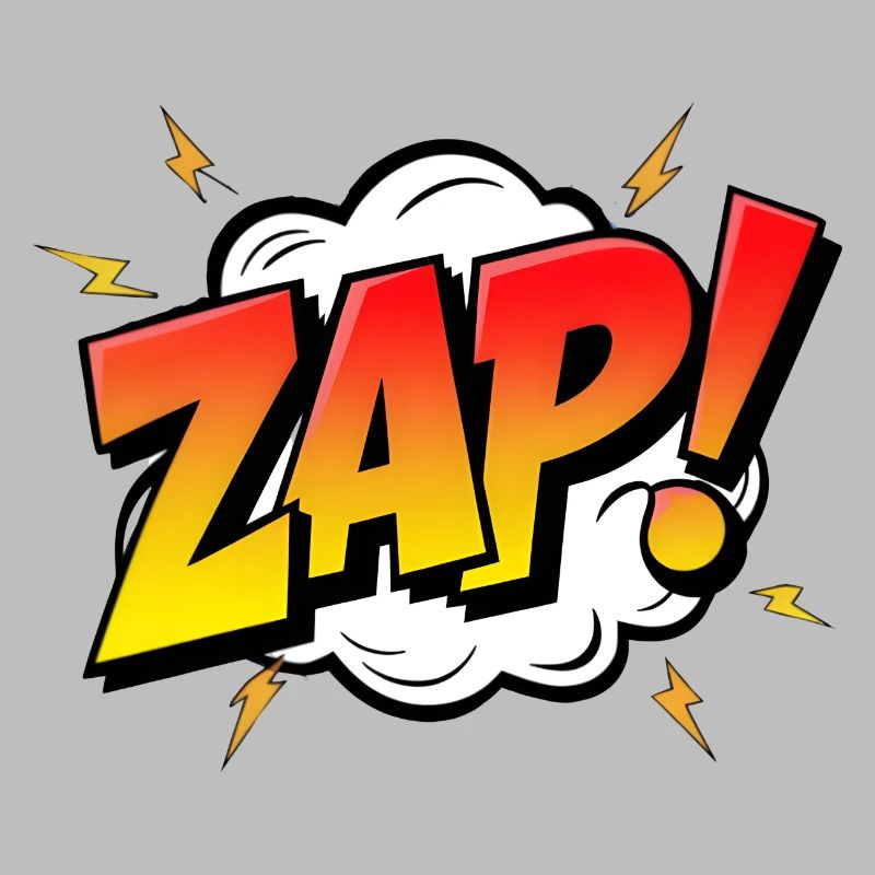 ZAP! - A Dynamic Comic Book Exclamation