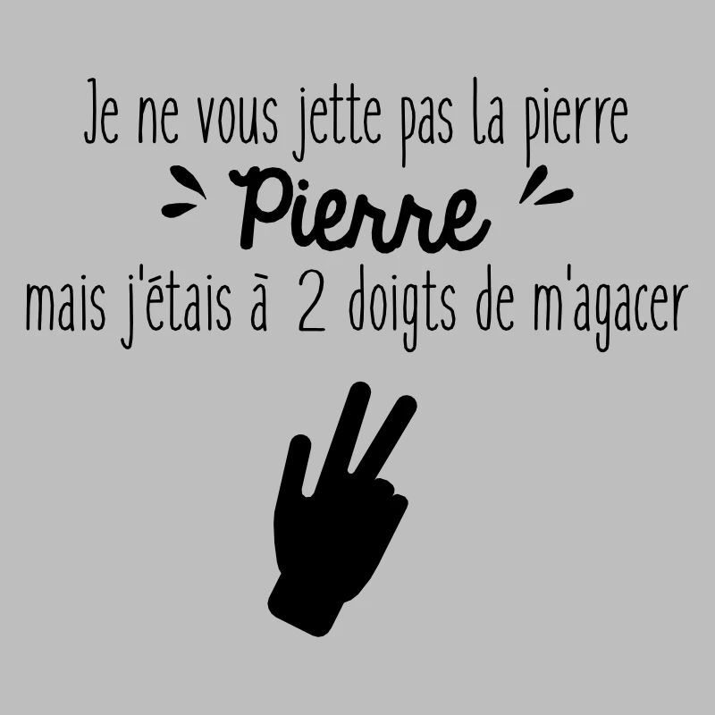 Je ne vous jette pas la pierre Pierre