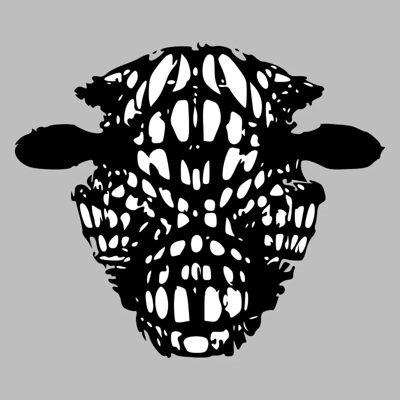 Stylized cow's head