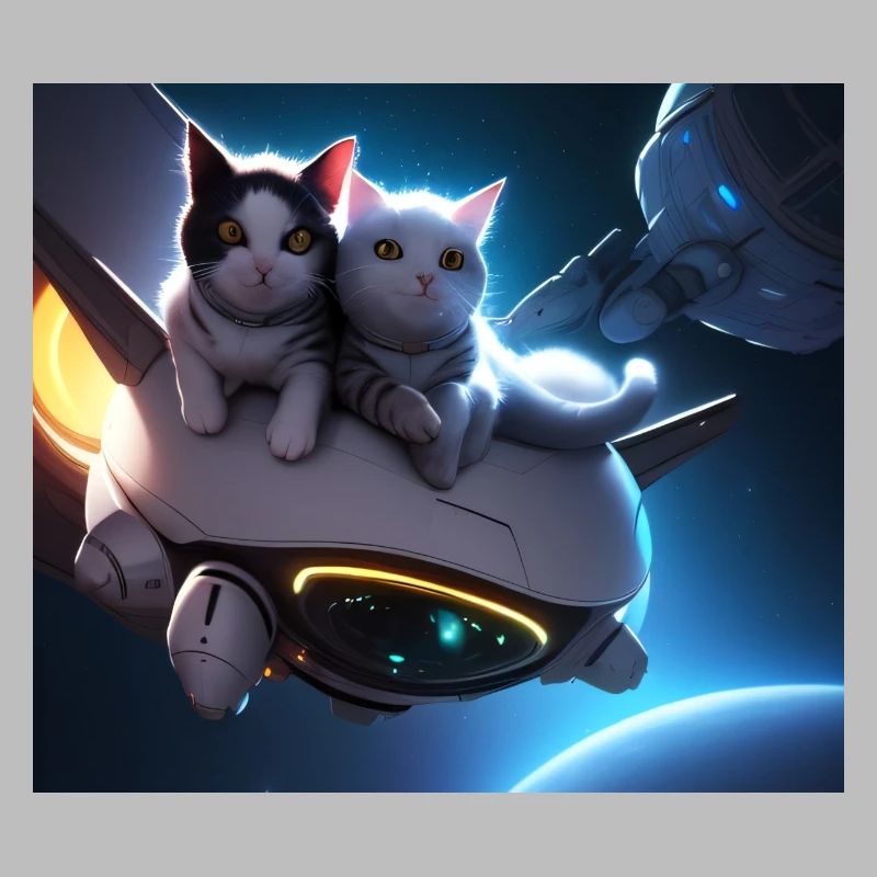 Les chats dans l’espace