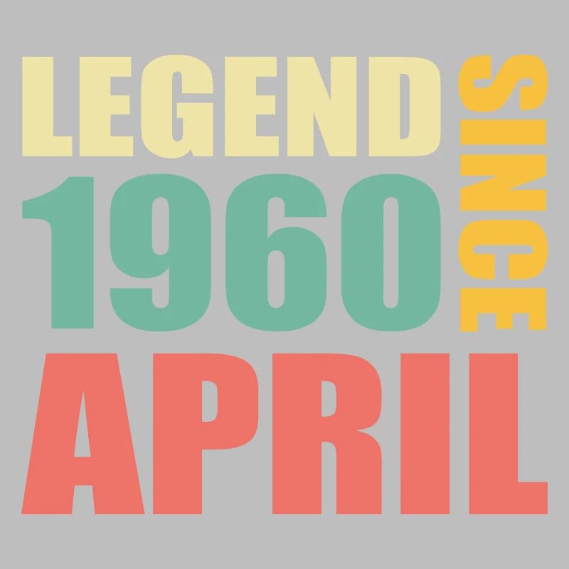 63rd birthday April Born 1960 Gift idea