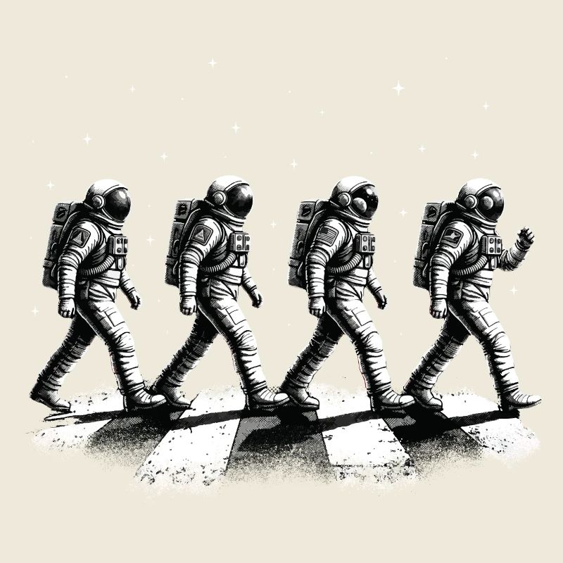 Walking Astronauts Space Exploration