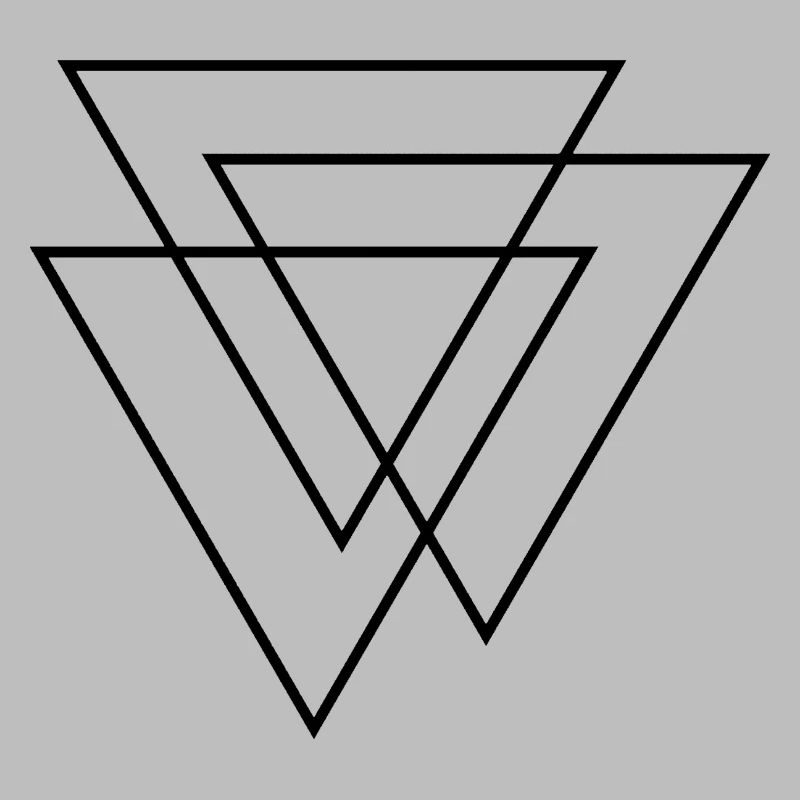 3D Triangles - Three Triangles - Three Triangles Design