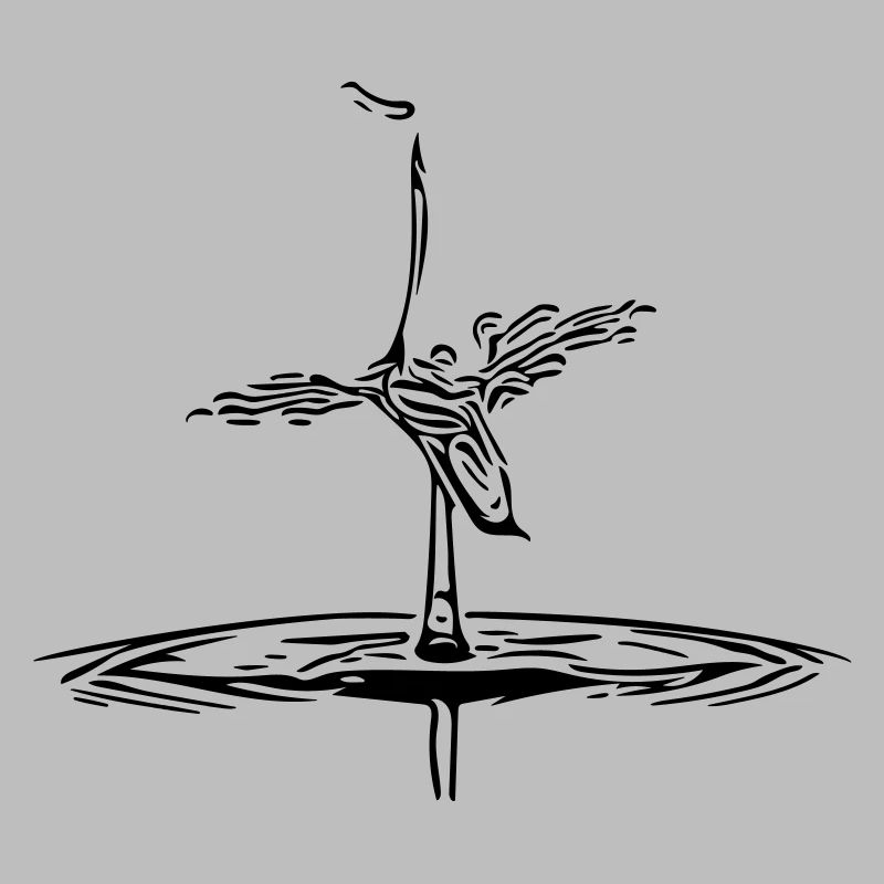 Heron bird silhouette