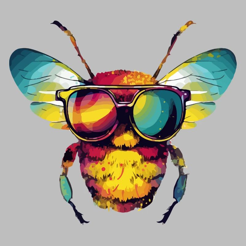 Zoe the bespectacled bee