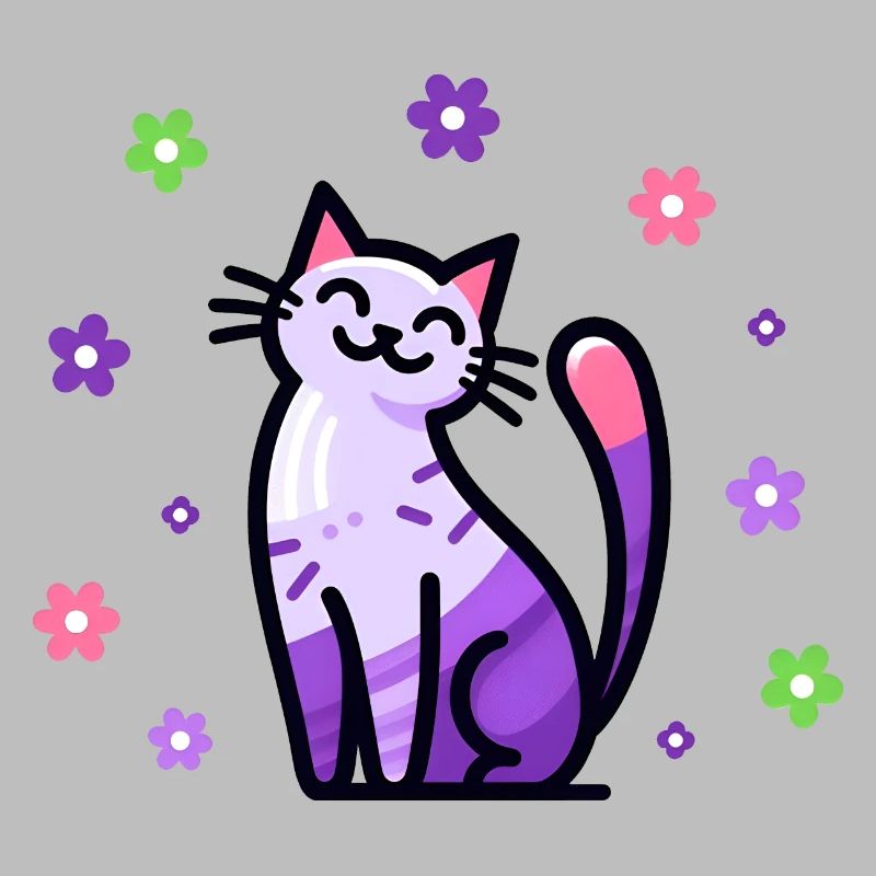 Chat heureux