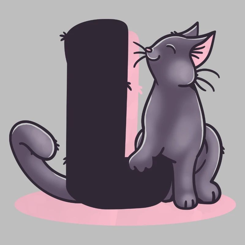 Katze Buchstabe L
