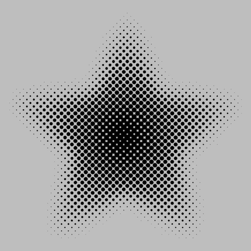 Points d’astérisque de pixel étoile